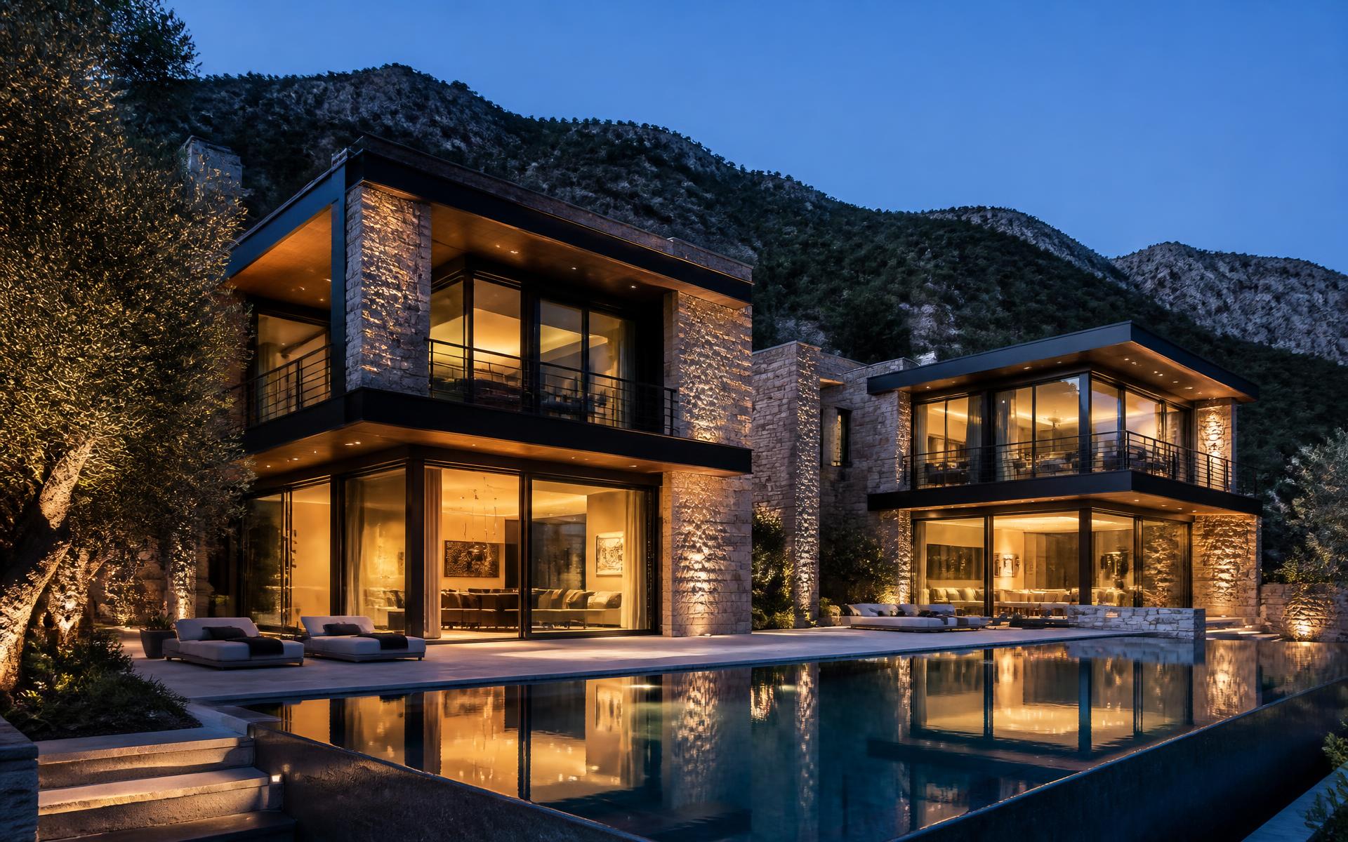 Muğla’da modern villa mimarisi — Dome Mimarlık & Mühendislik projesi